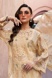 3 Piece Unstitched Fully Embroidered Chicken Kari Organza Dress with Fully Embroidered Medium Silk Dupatta