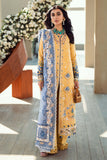 3 Piece Unstitched Fully Embroidered Chicken Kari Lawn Dress with Fully Embroidered Cotton Net Dupatta