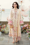 3 Piece Unstitched Fully Embroidered Chicken Kari Lawn Dress with Embroidered Jacquard Waeved Dupatta