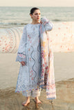 3 Piece Unstitched Fully Embroidered Chicken Kari Lawn Dress with Embroidered Silk Dupatta