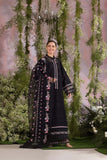 3 Piece Unstitched Fully Embroidered Chicken Kari Lawn Dress with Fully Embroidered Organza Dupatta