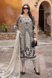 3 Piece Unstitched Fully Embroidered Chicken Kari Paper Cotton Dress with Fully Embroidered Organza Dupatta