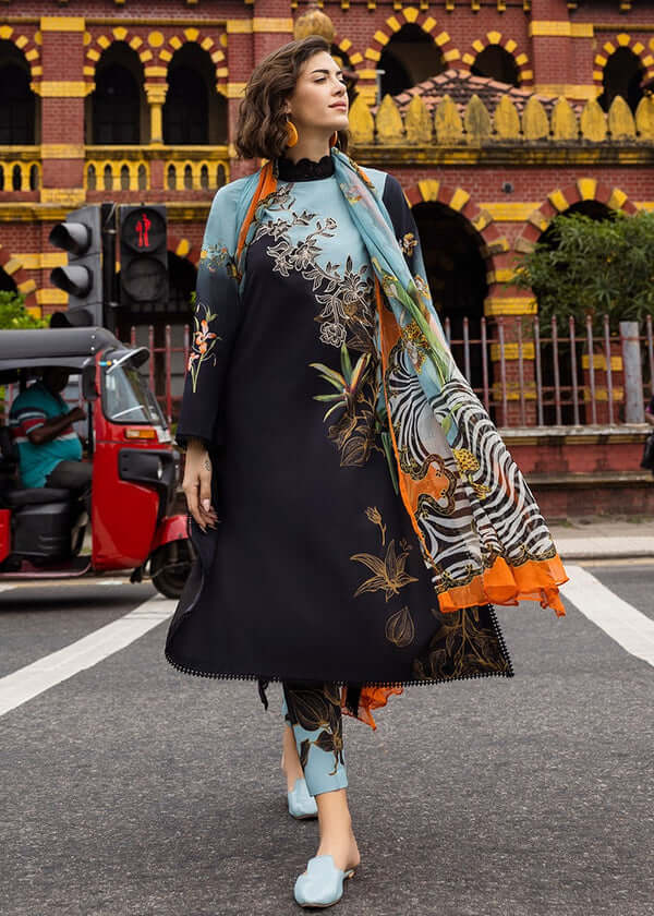 3 Piece Unstitched Digital Printed Pure Lawn Suit with Fine Printed Lawn Dupatta