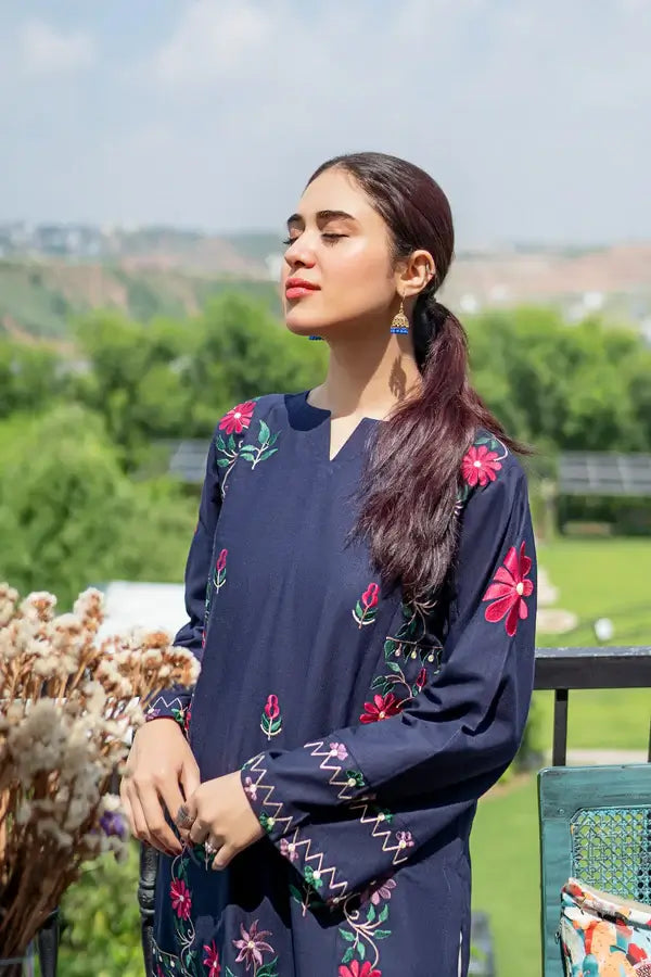 2 Piece Unstitched Heavy Embroidered Lawn Suit