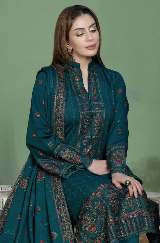 turbolight winter dress designs 2025 new-arrivals dhanak collection khaddar velvet online end year sale dhanak dress design