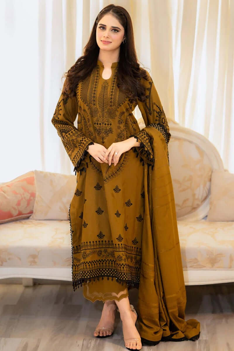 turbolight winter dress designs 2025 new-arrivals dhanak collection khaddar velvet online end year sale dhanak dress design