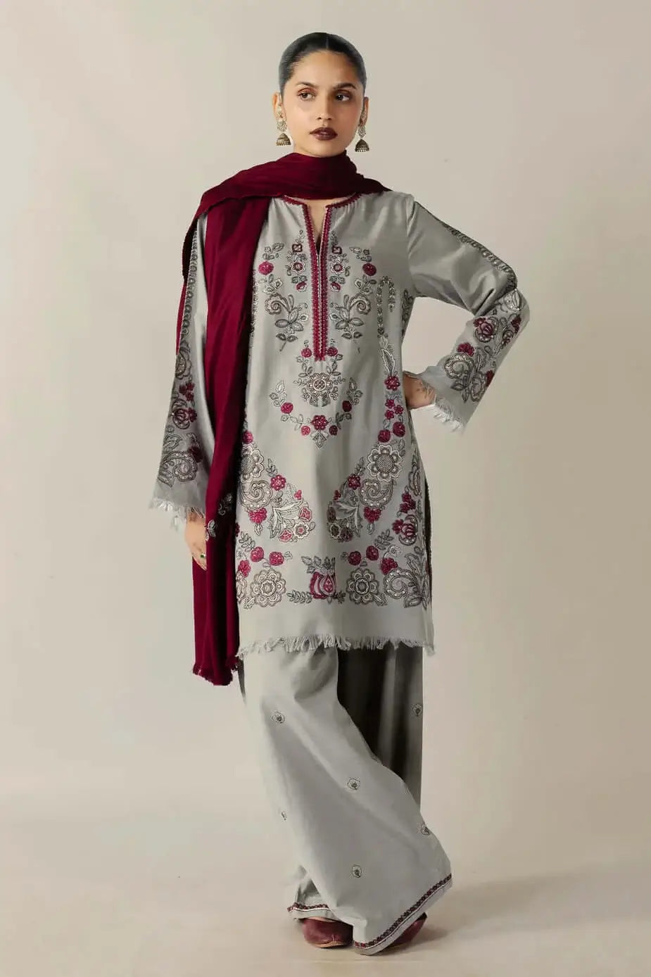 turbolight winter dress designs 2025 new-arrivals dhanak collection khaddar velvet online end year sale dhanak dress design