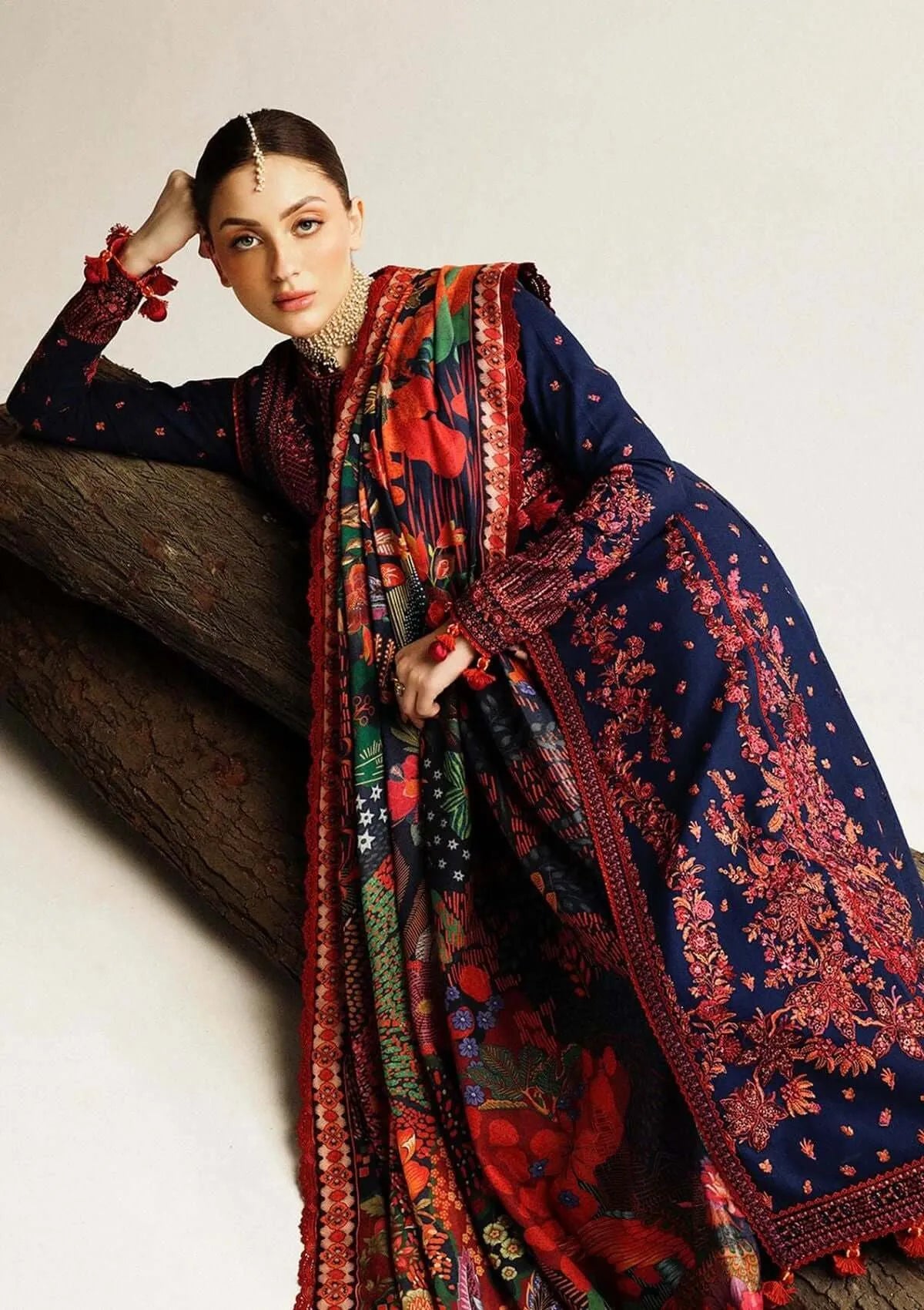 turbolight winter dress designs 2025 new-arrivals dhanak collection khaddar velvet online end year sale dhanak dress design