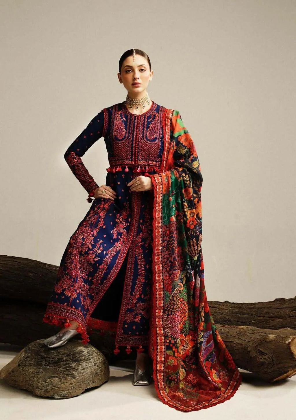 turbolight winter dress designs 2025 new-arrivals dhanak collection khaddar velvet online end year sale dhanak dress design