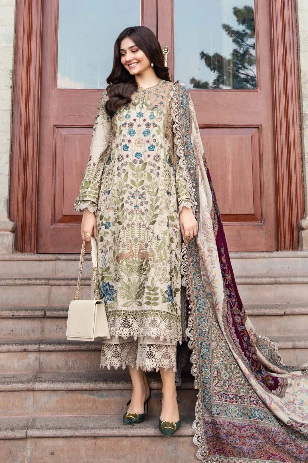 turbolight winter dress designs 2025 new-arrivals dhanak collection khaddar velvet online end year sale dhanak dress design