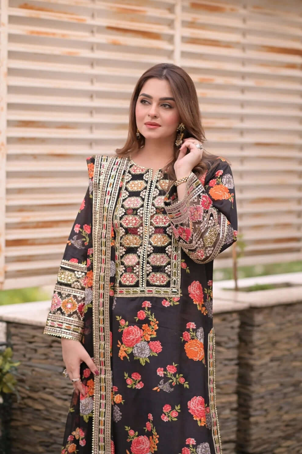 turbolight winter dress designs 2025 new-arrivals dhanak collection khaddar velvet online end year sale dhanak dress design