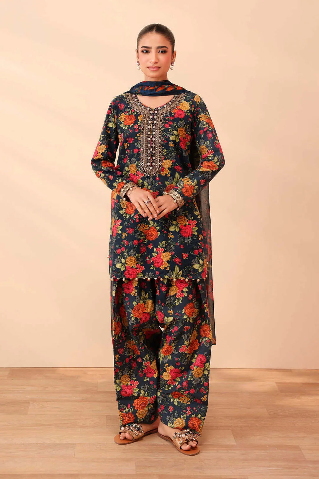 turbolight winter dress designs 2025 new-arrivals dhanak collection khaddar velvet online end year sale dhanak dress design