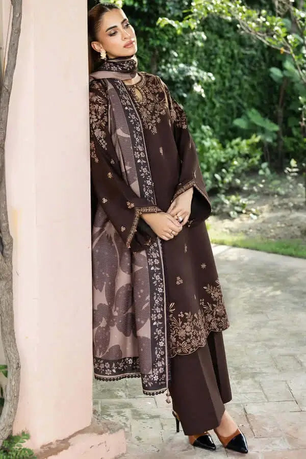 turbolight winter dress designs 2025 new-arrivals dhanak collection khaddar velvet online end year sale dhanak dress design