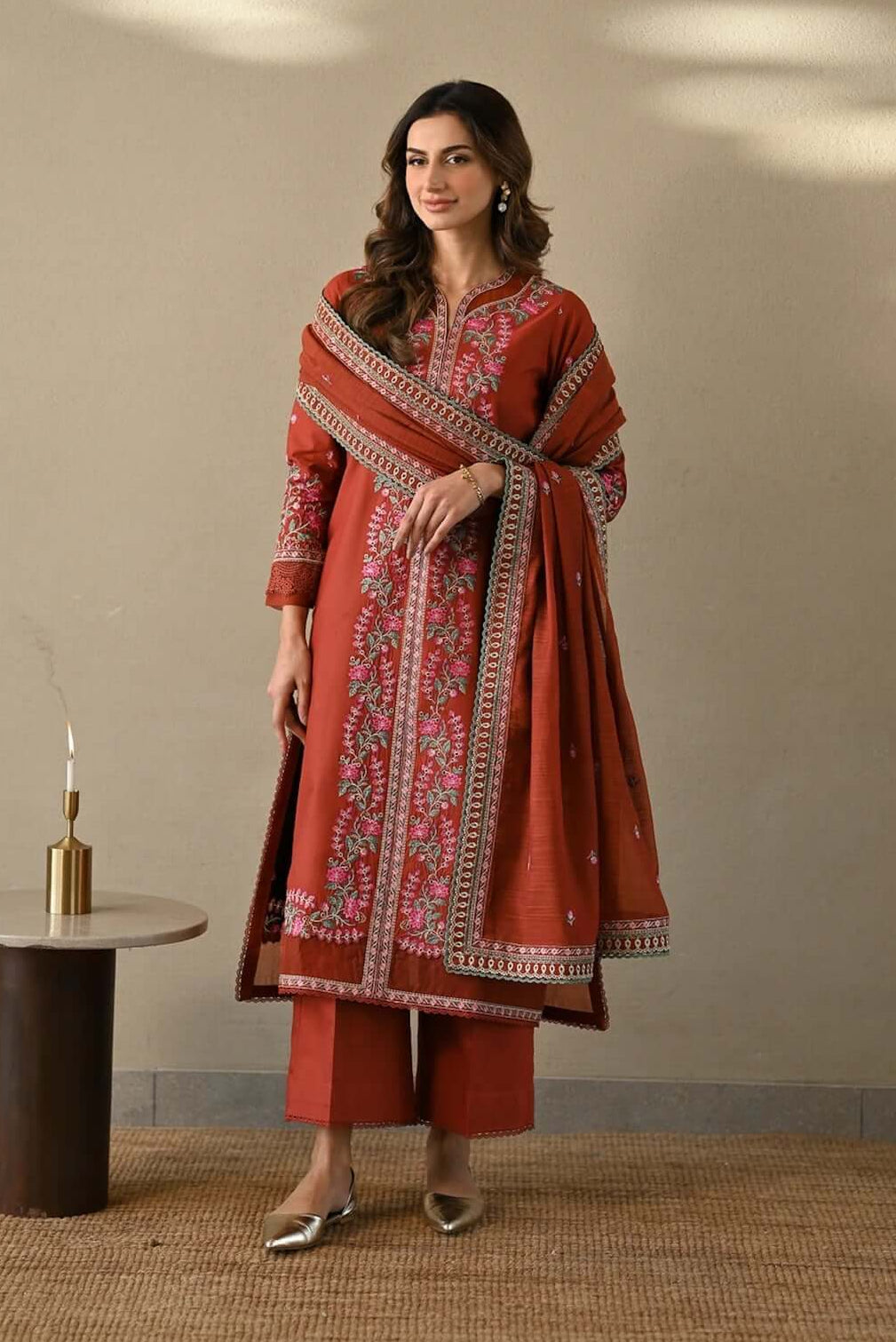 turbolight winter dress designs 2025 new-arrivals dhanak collection khaddar velvet online end year sale dhanak dress design
