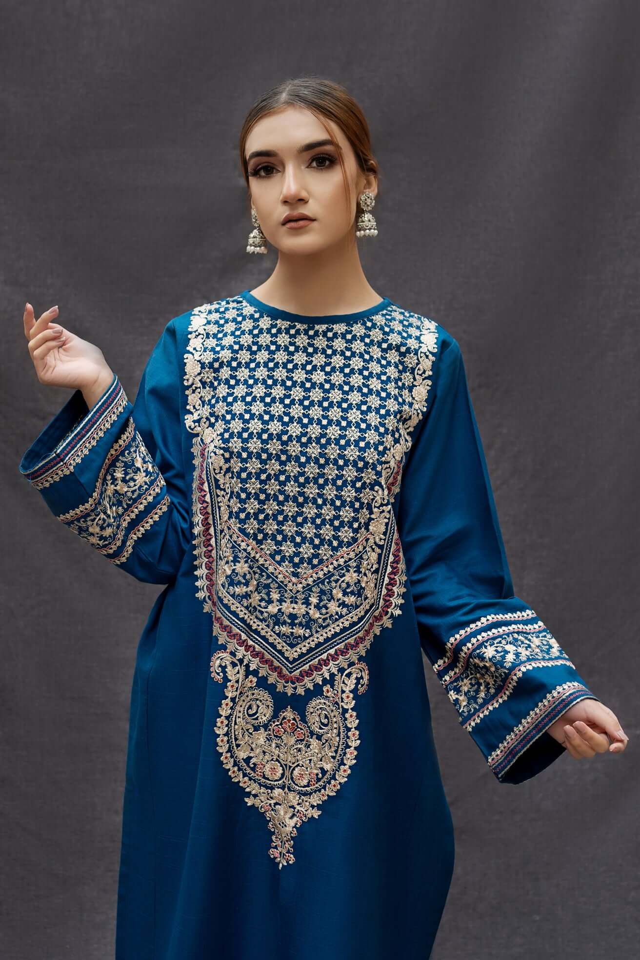 turbolight winter dress designs 2025 new-arrivals dhanak collection khaddar velvet online end year sale dhanak dress design