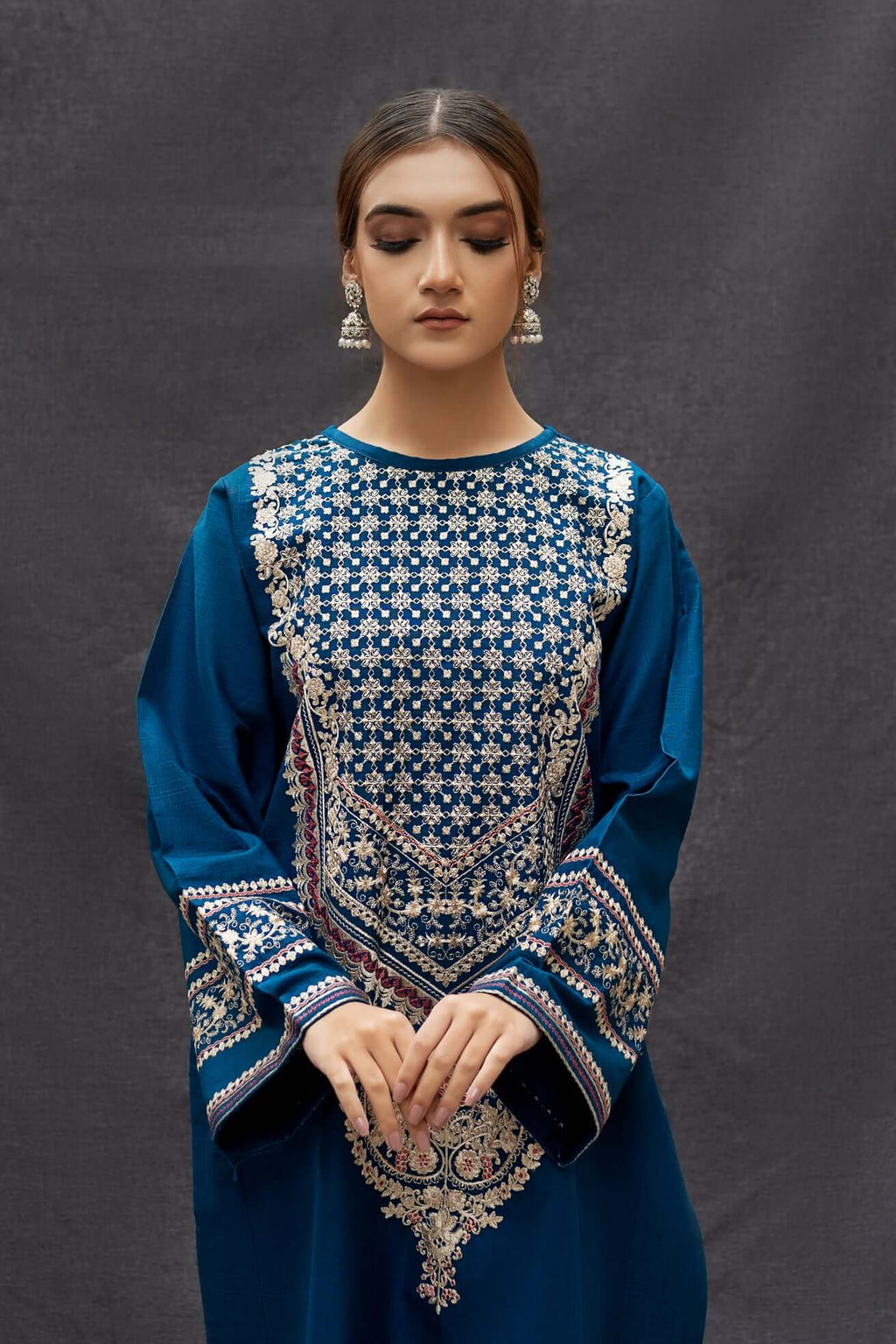 turbolight winter dress designs 2025 new-arrivals dhanak collection khaddar velvet online end year sale dhanak dress design