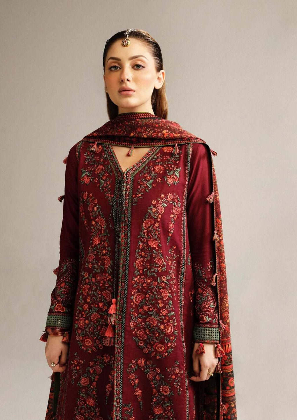 turbolight winter dress designs 2025 new-arrivals dhanak collection khaddar velvet online end year sale dhanak dress design