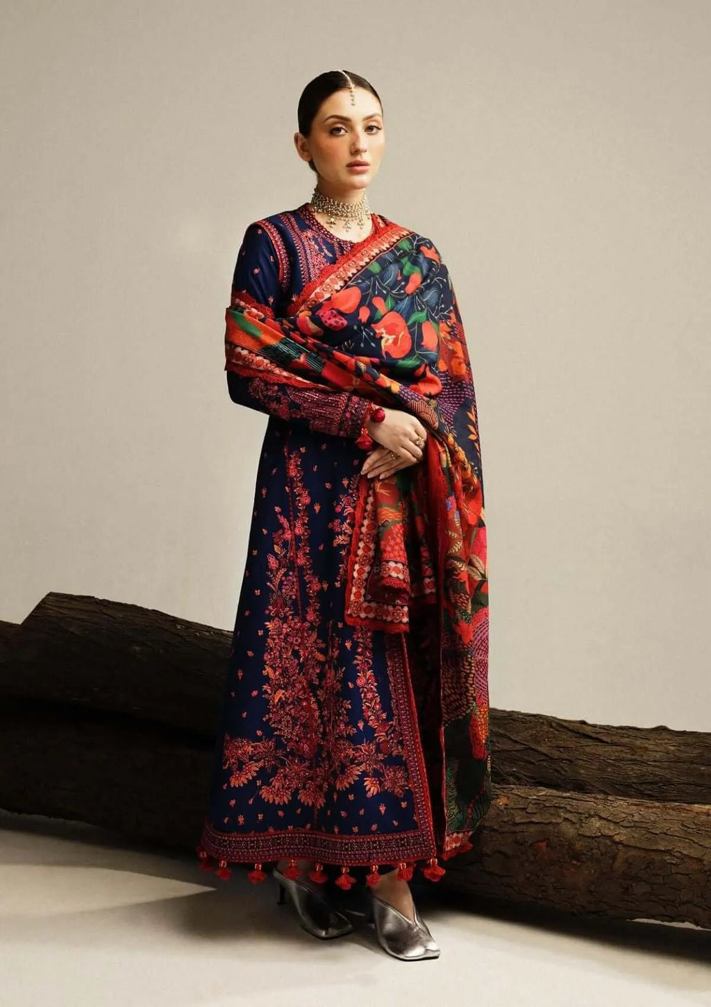 turbolight winter dress designs 2025 new-arrivals dhanak collection khaddar velvet online end year sale dhanak dress design