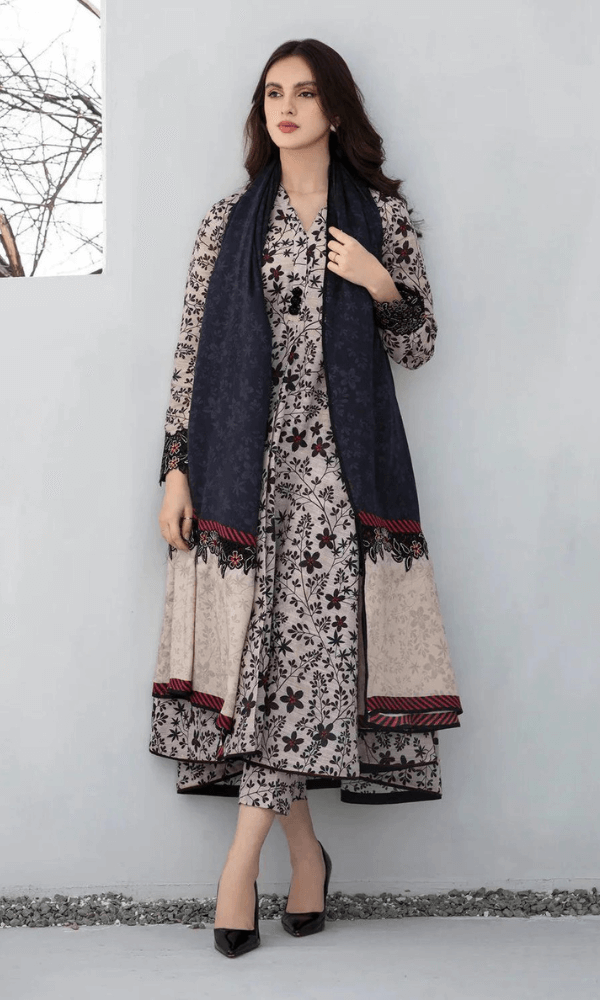 turbolight winter dress designs 2025 new-arrivals dhanak collection khaddar velvet online end year sale dhanak dress design