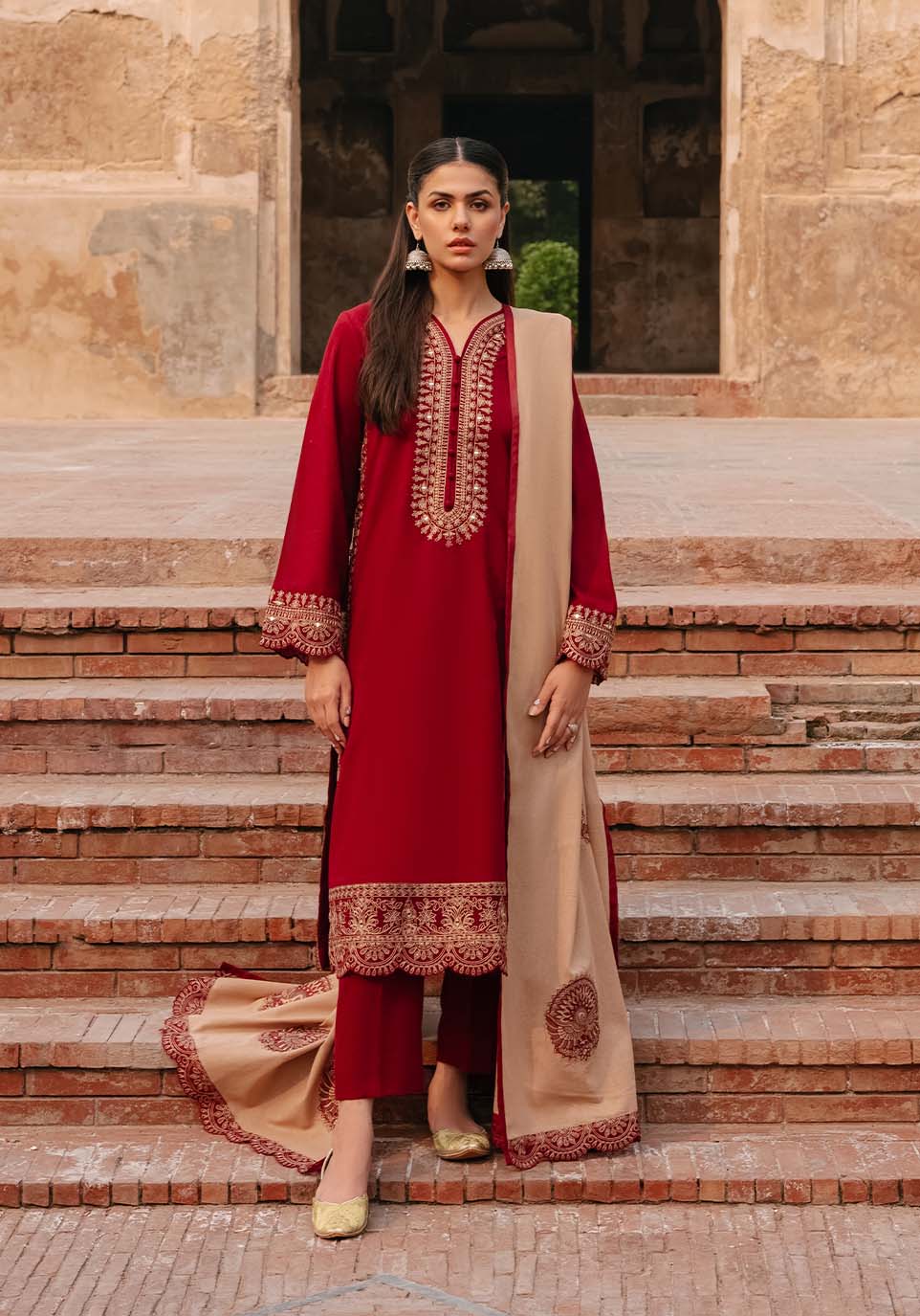 turbolight winter dress designs 2025 new-arrivals dhanak collection khaddar velvet online end year sale dhanak dress design
