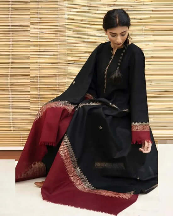 turbolight winter dress designs 2025 new-arrivals dhanak collection khaddar velvet online end year sale dhanak dress design