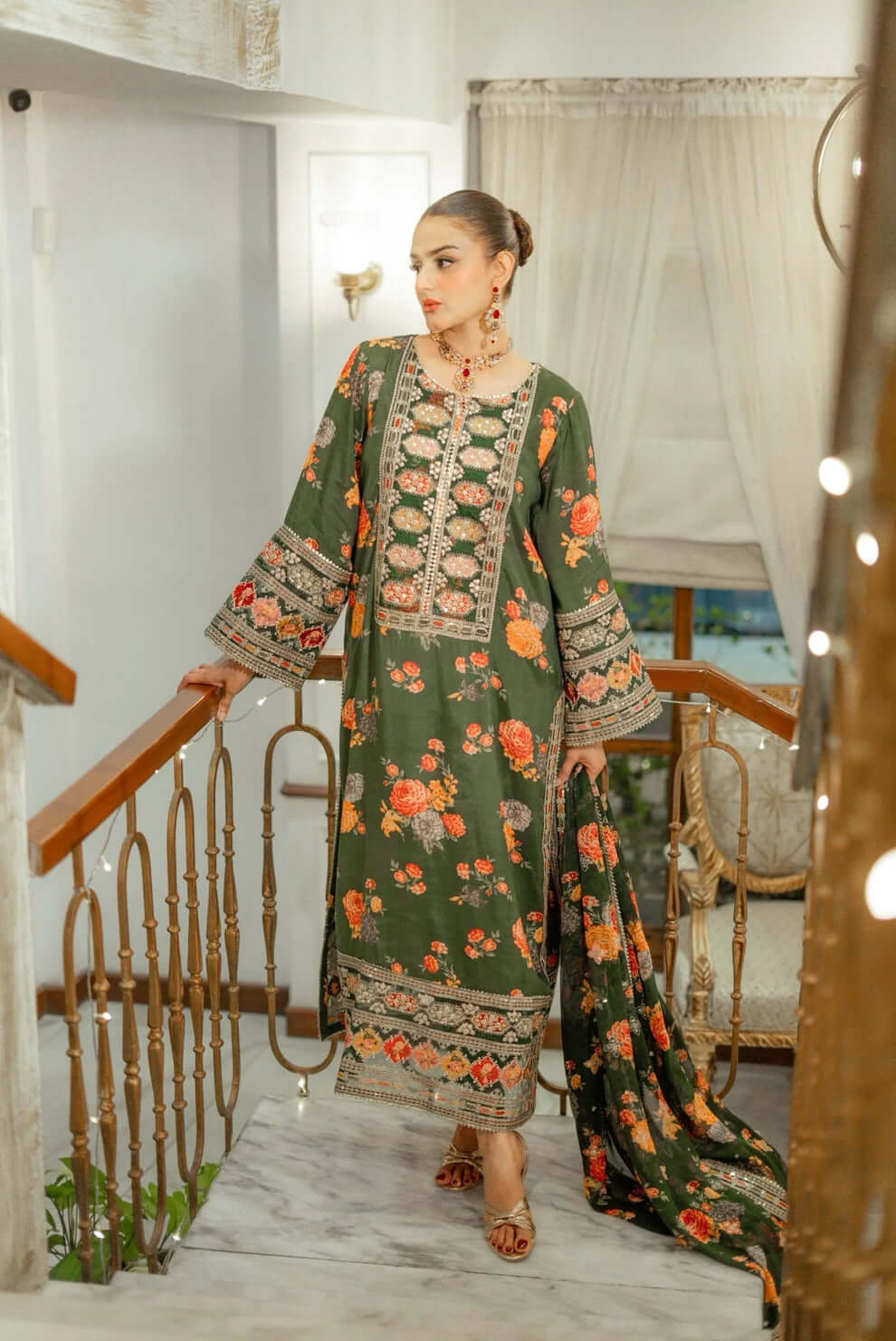 turbolight winter dress designs 2025 new-arrivals dhanak collection khaddar velvet online end year sale dhanak dress design