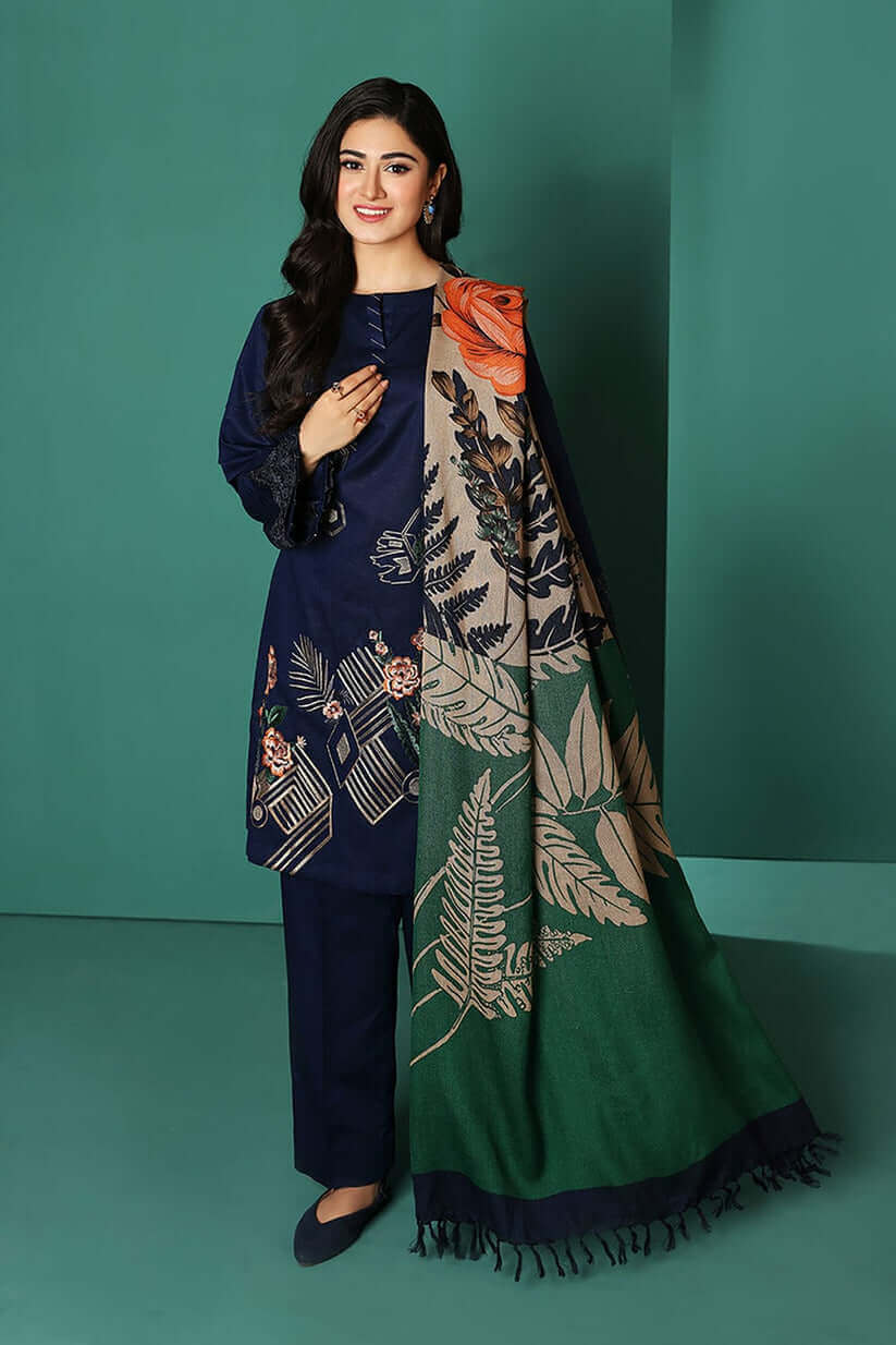 turbolight winter dress designs 2025 new-arrivals dhanak collection khaddar velvet online end year sale dhanak dress design