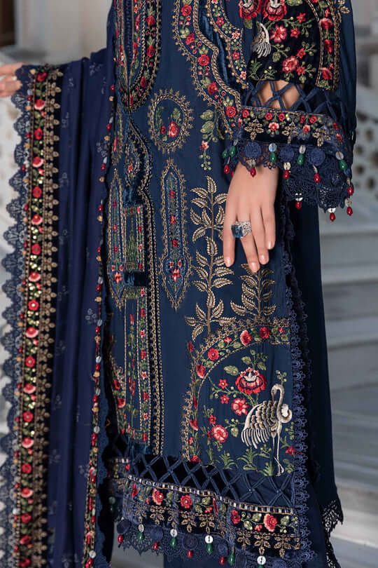turbolight winter dress designs 2025 new-arrivals dhanak collection khaddar velvet online end year sale dhanak dress design