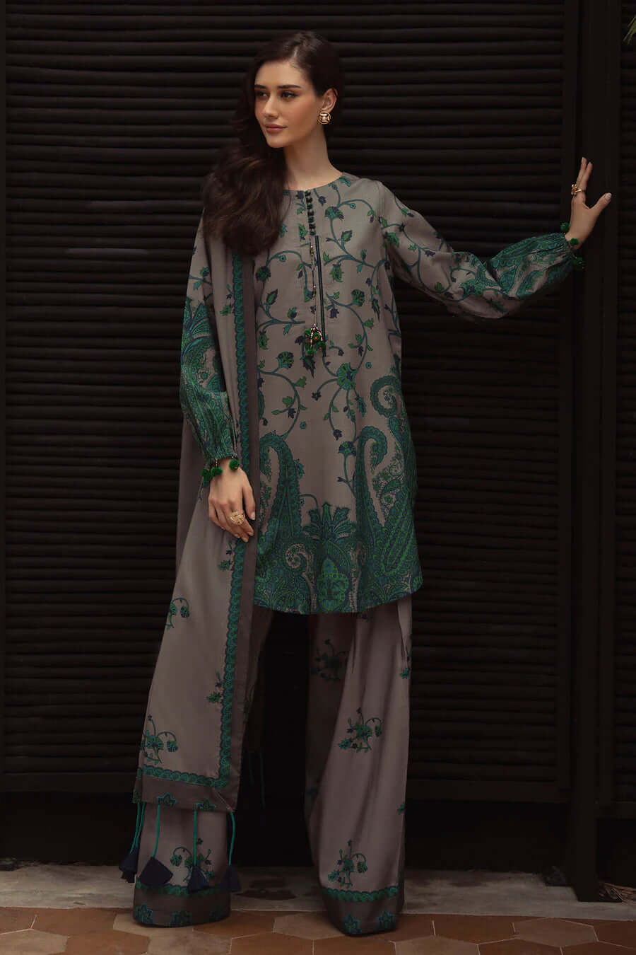 turbolight winter dress designs 2025 new-arrivals dhanak collection khaddar velvet online end year sale dhanak dress design
