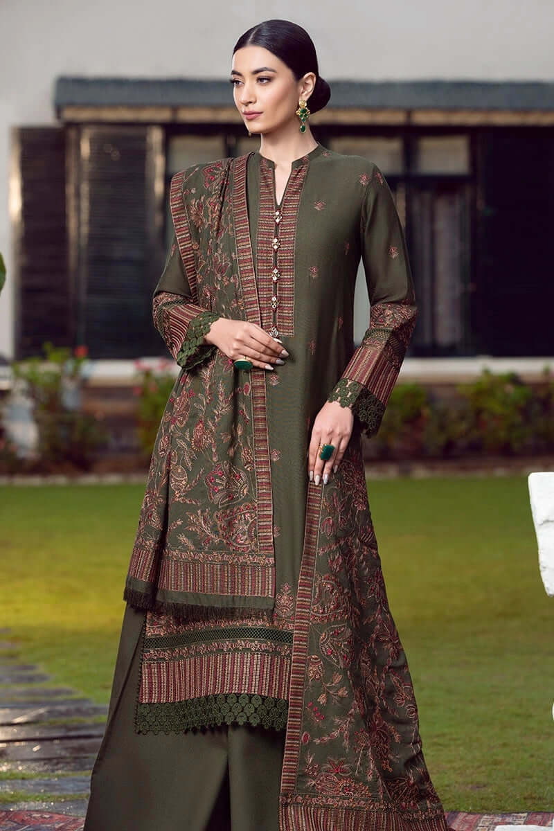 turbolight winter dress designs 2025 new-arrivals dhanak collection khaddar velvet online end year sale dhanak dress design