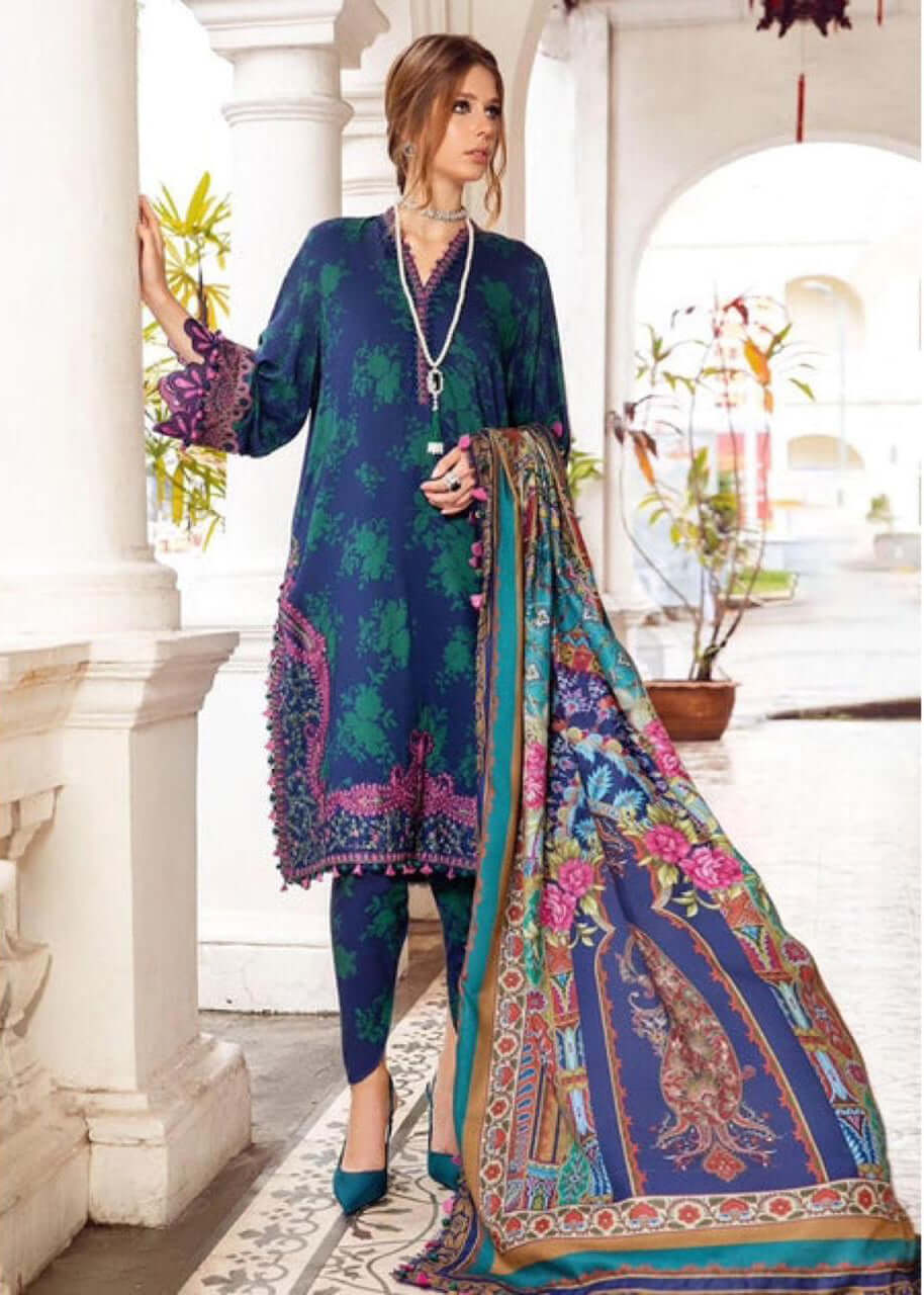 turbolight winter dress designs 2025 new-arrivals dhanak collection khaddar velvet online end year sale dhanak dress design