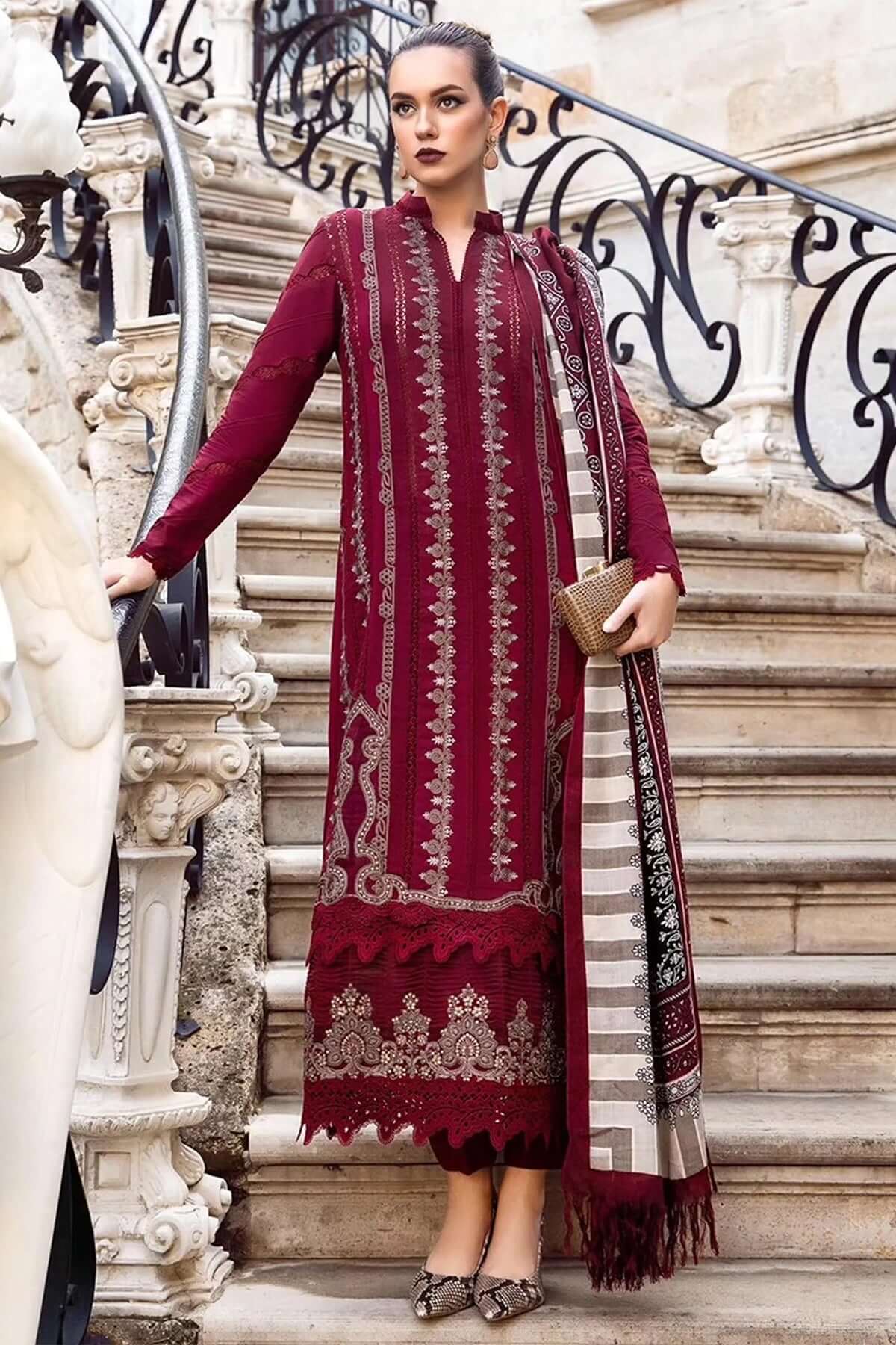 turbolight winter dress designs 2025 new-arrivals dhanak collection khaddar velvet online end year sale dhanak dress design