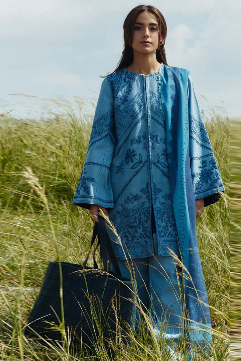 turbolight winter dress designs 2025 new-arrivals dhanak collection khaddar velvet online end year sale dhanak dress design