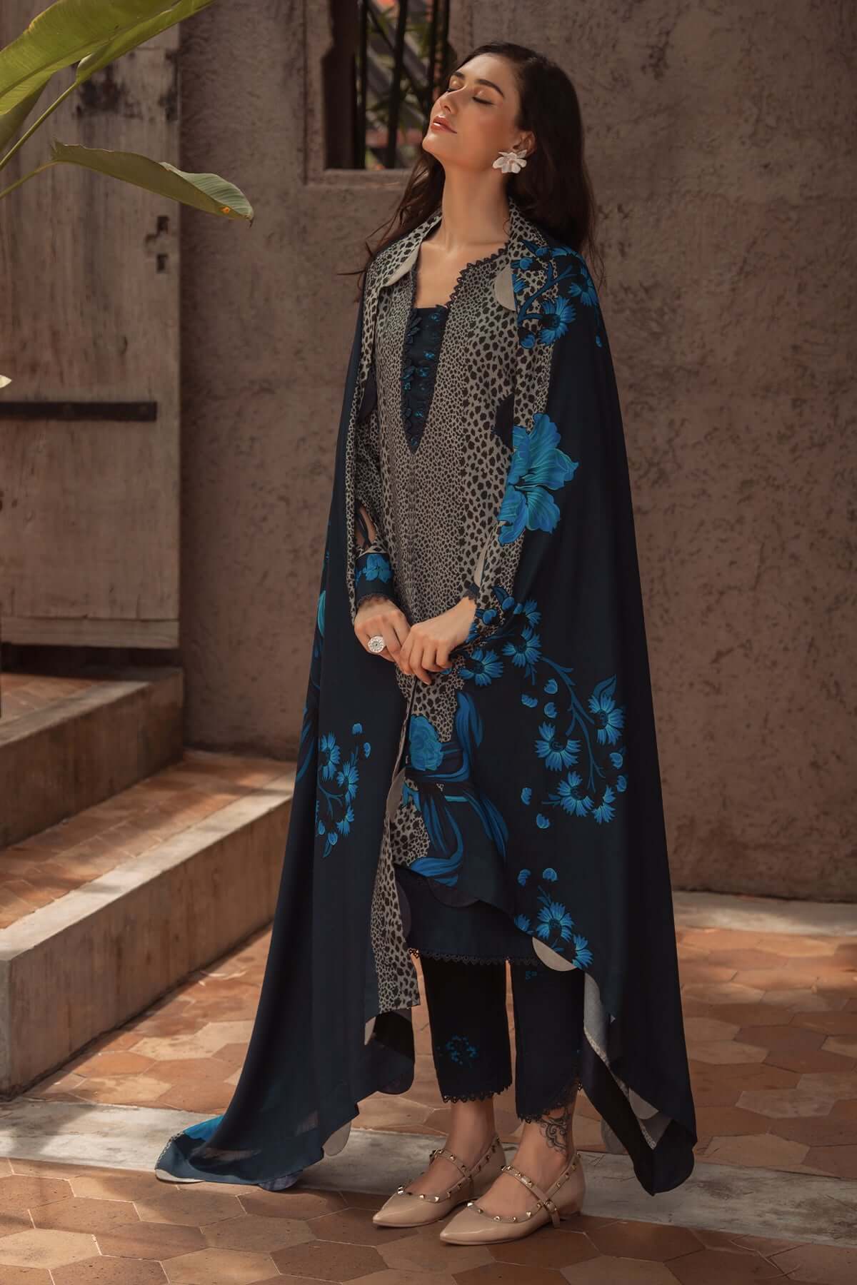 turbolight winter dress designs 2025 new-arrivals dhanak collection khaddar velvet online end year sale dhanak dress design