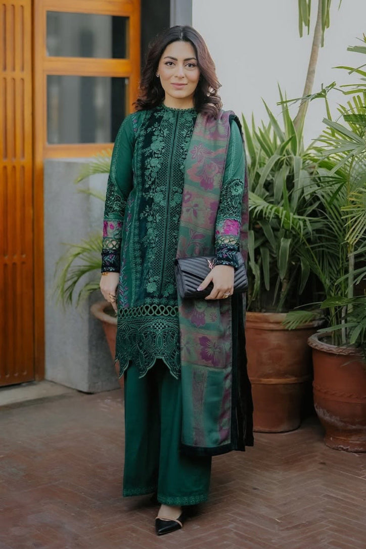 turbolight winter dress designs 2025 new-arrivals dhanak collection khaddar velvet online end year sale dhanak dress design