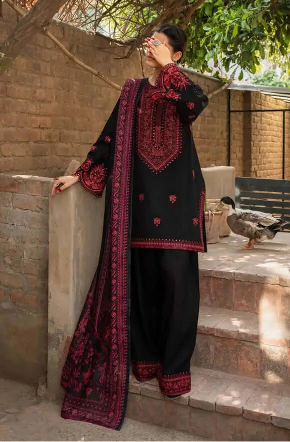 turbolight winter dress designs 2025 new-arrivals dhanak collection khaddar velvet online end year sale dhanak dress design