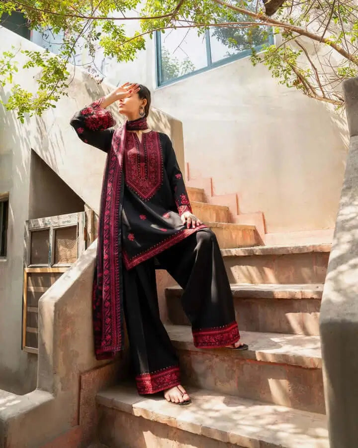 turbolight winter dress designs 2025 new-arrivals dhanak collection khaddar velvet online end year sale dhanak dress design