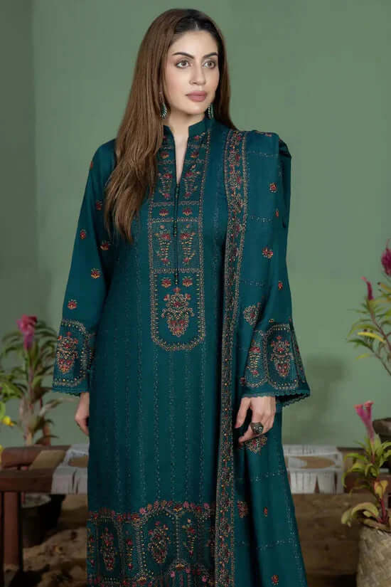turbolight winter dress designs 2025 new-arrivals dhanak collection khaddar velvet online end year sale dhanak dress design