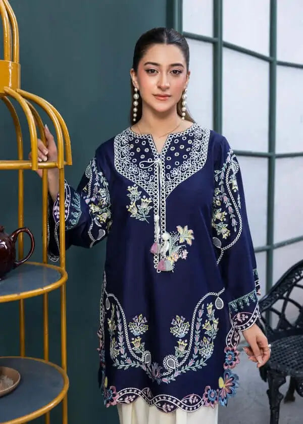 3 Piece Unstitched Heavy Embroidered Dhanak Suit