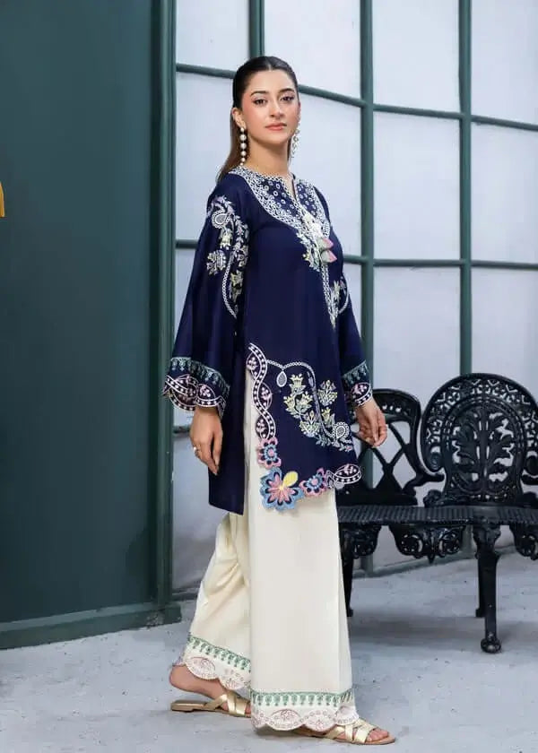 3 Piece Unstitched Heavy Embroidered Dhanak Suit