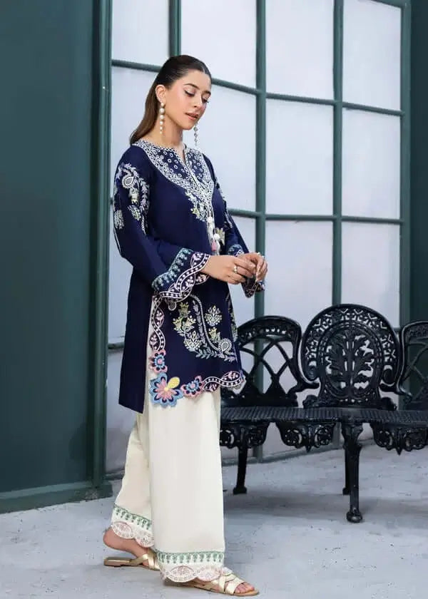 3 Piece Unstitched Heavy Embroidered Dhanak Suit