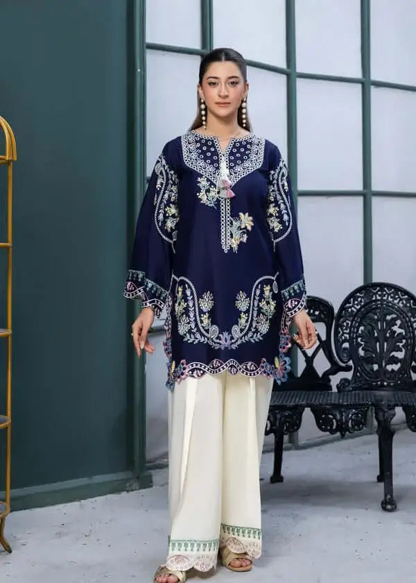 3 Piece Unstitched Heavy Embroidered Dhanak Suit