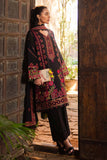 3 Piece Unstitched Heavy Embroidered Dhanak Suit with Heavy Embroidered Dhanak Wool Shawl