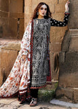 3 Piece Unstitched Heavy Embroidered Dhanak Suit with Printed Woolen Shawl