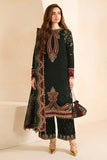 3 Piece Unstitched Heavy Embroidered Velvet Suit with Heavy Embroidered Chiffon Dupatta