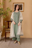 3 Piece Unstitched Heavy Embroidered Dhanak Suit with Embroidered Dhanak Shawl