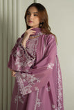 3 Piece Unstitched Heavy Embroidered Dhanak Suit with Four Sided Embroidered Dhanak Shawl
