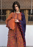 3 Piece Unstitched Heavy Embroidered Dhanak Suit with Heavy Embroidered Dhanak Shawl
