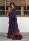 3 Piece Unstitched Heavy Embroidered Dhanak Suit with Heavy Embroidered Dhanak Shawl