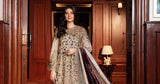 3 Piece Unstitched Heavy Embroidered Dhanak Suit with Printed Woolen Shawl